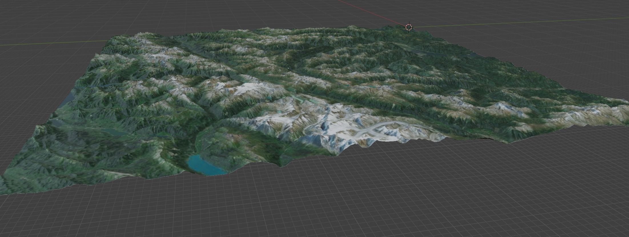 Alp Terrain 22 3D model_1