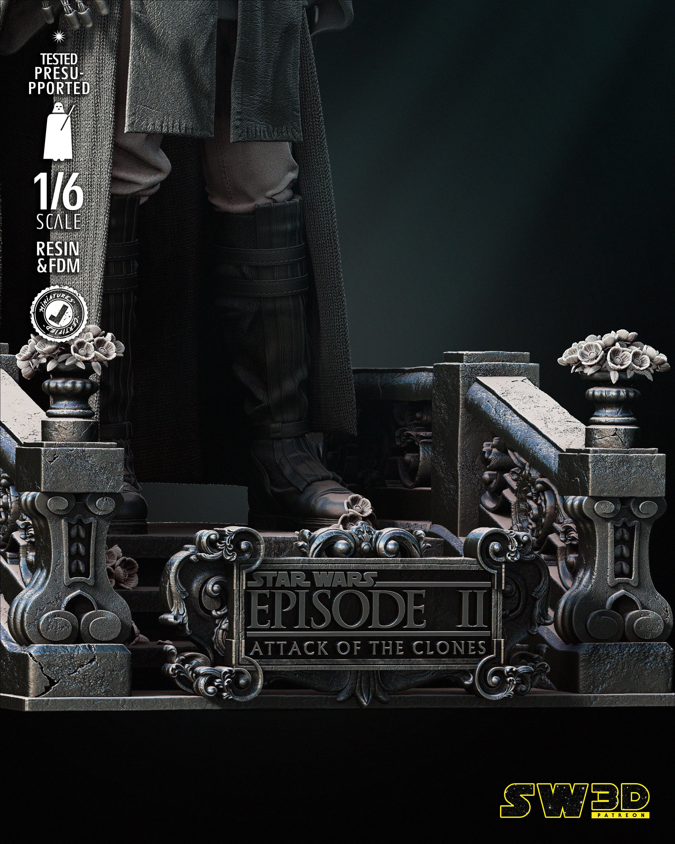 STAR WARS Young Anakin Sculpture Tested for 3D printing 3D print model_21
