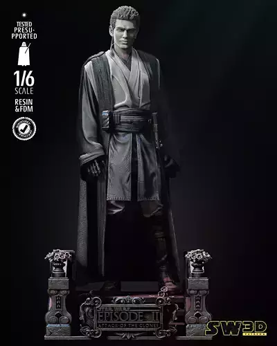 STAR WARS Young Anakin Sculpture Tested for 3D printing 3D print model