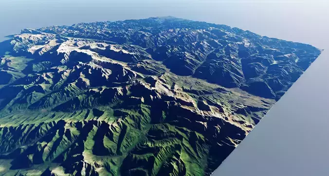 Alp Terrain 24 3D model