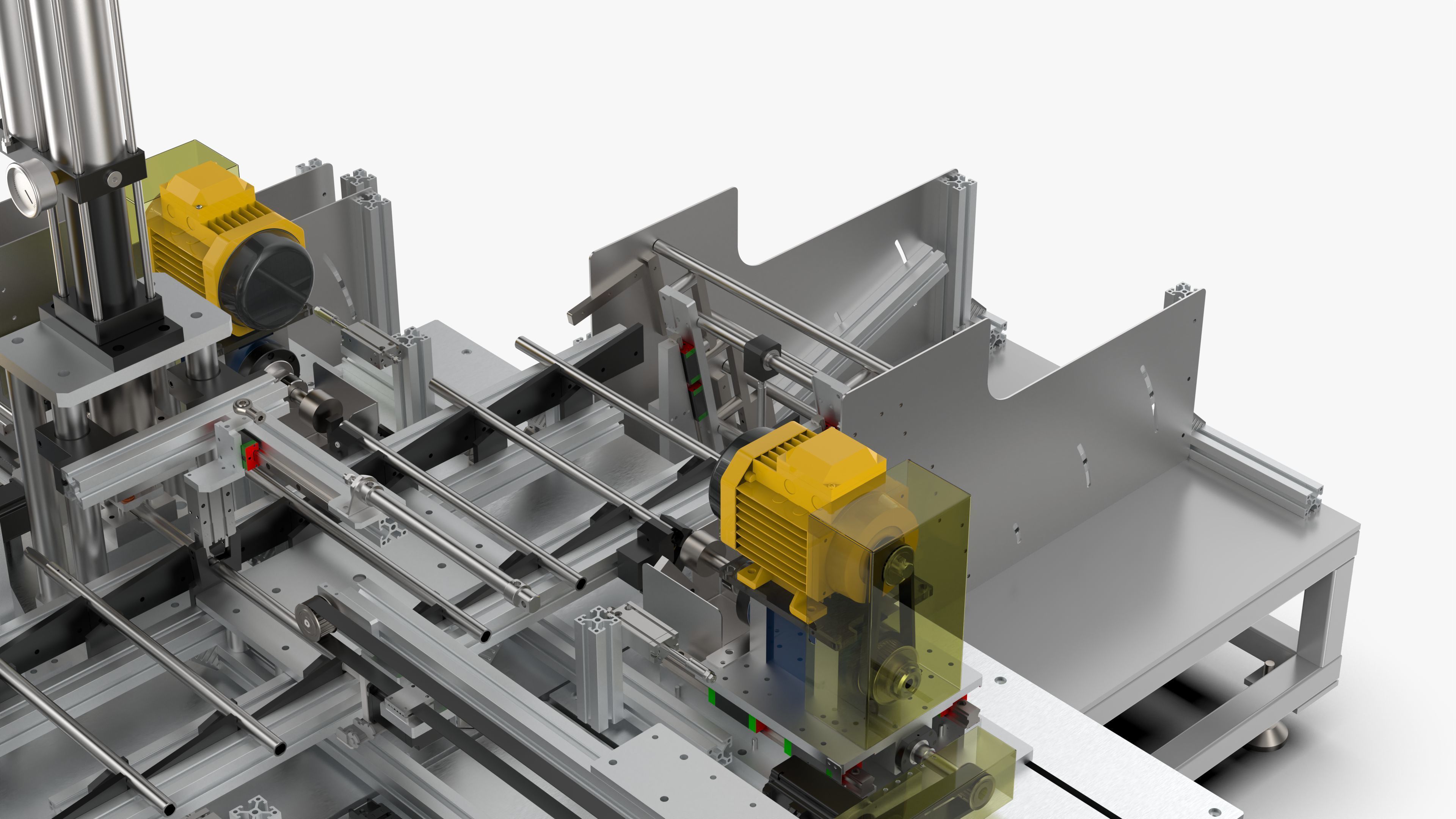 Automatic Tent Aluminum Seat Bending Machine 3D model_12