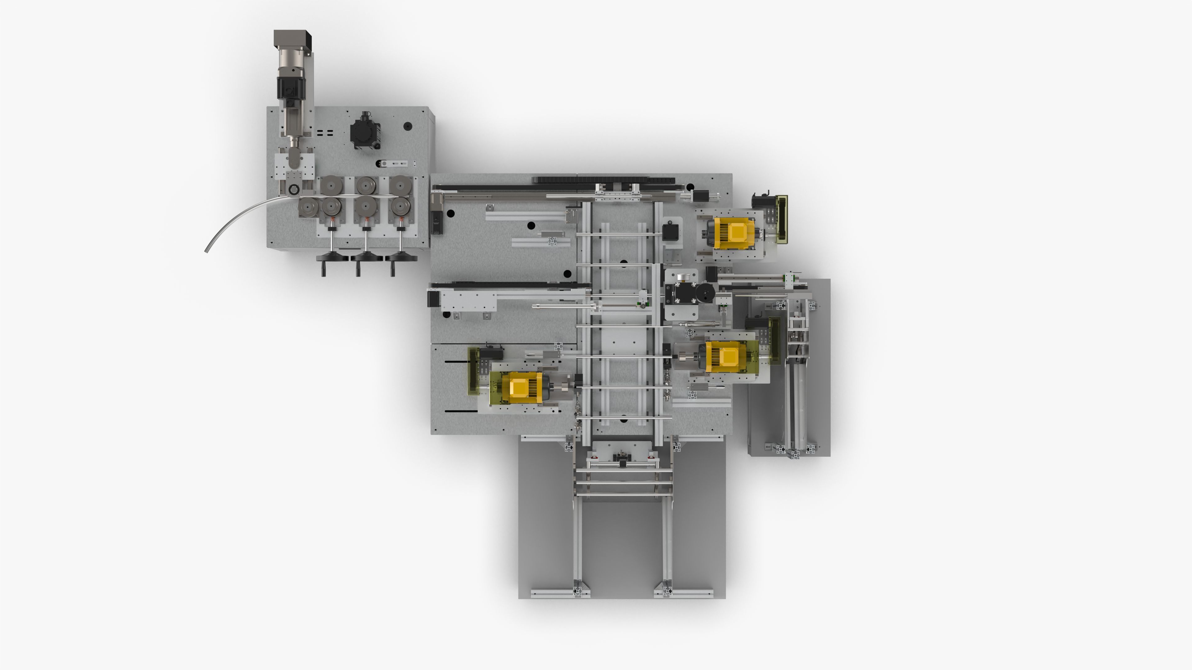 Automatic Tent Aluminum Seat Bending Machine 3D model_19