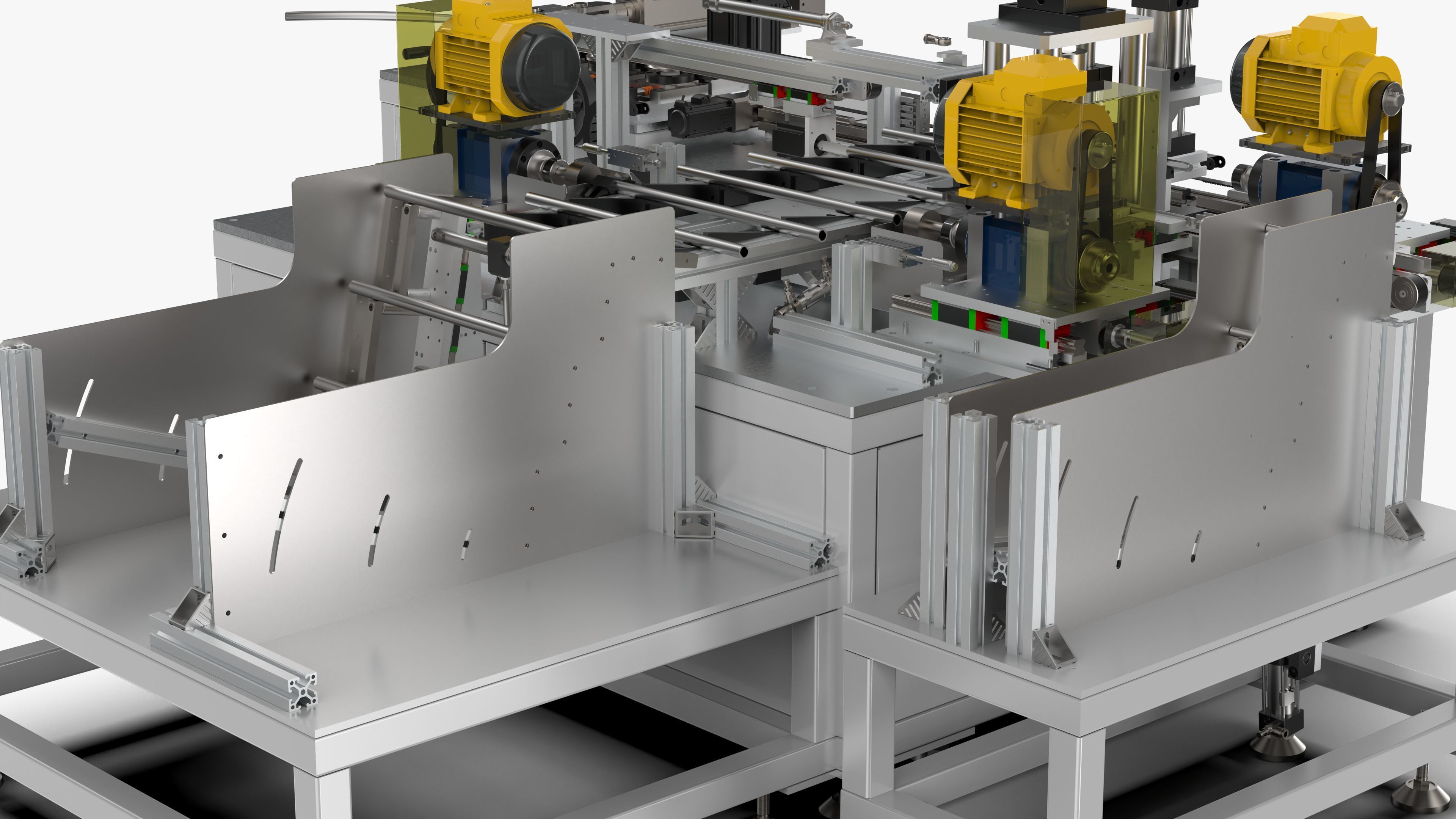 Automatic Tent Aluminum Seat Bending Machine 3D model_10