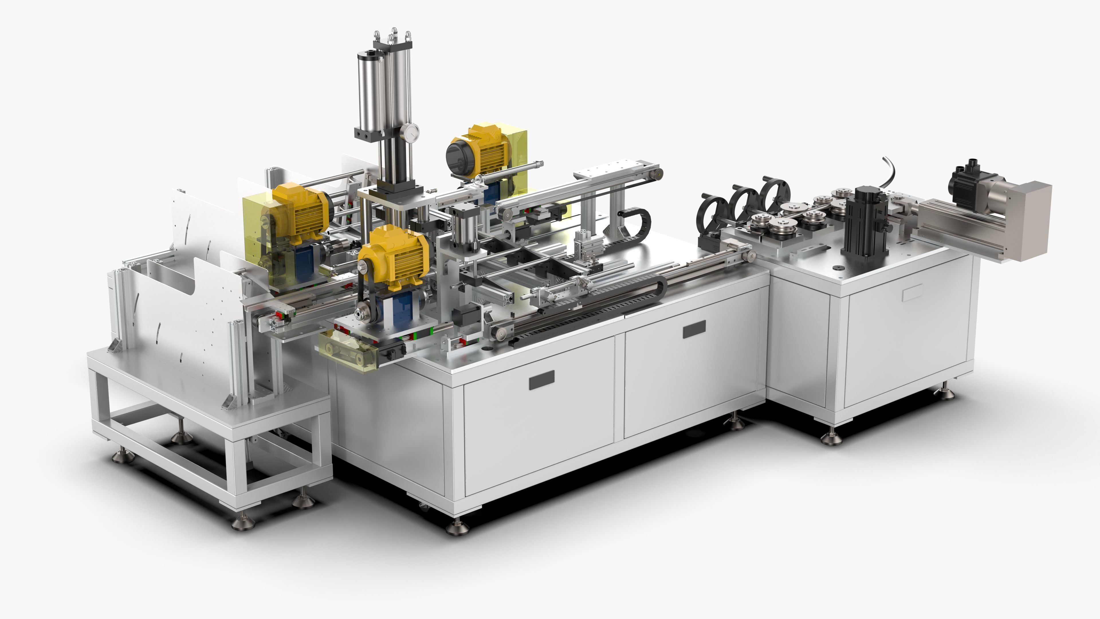 Automatic Tent Aluminum Seat Bending Machine 3D model_3