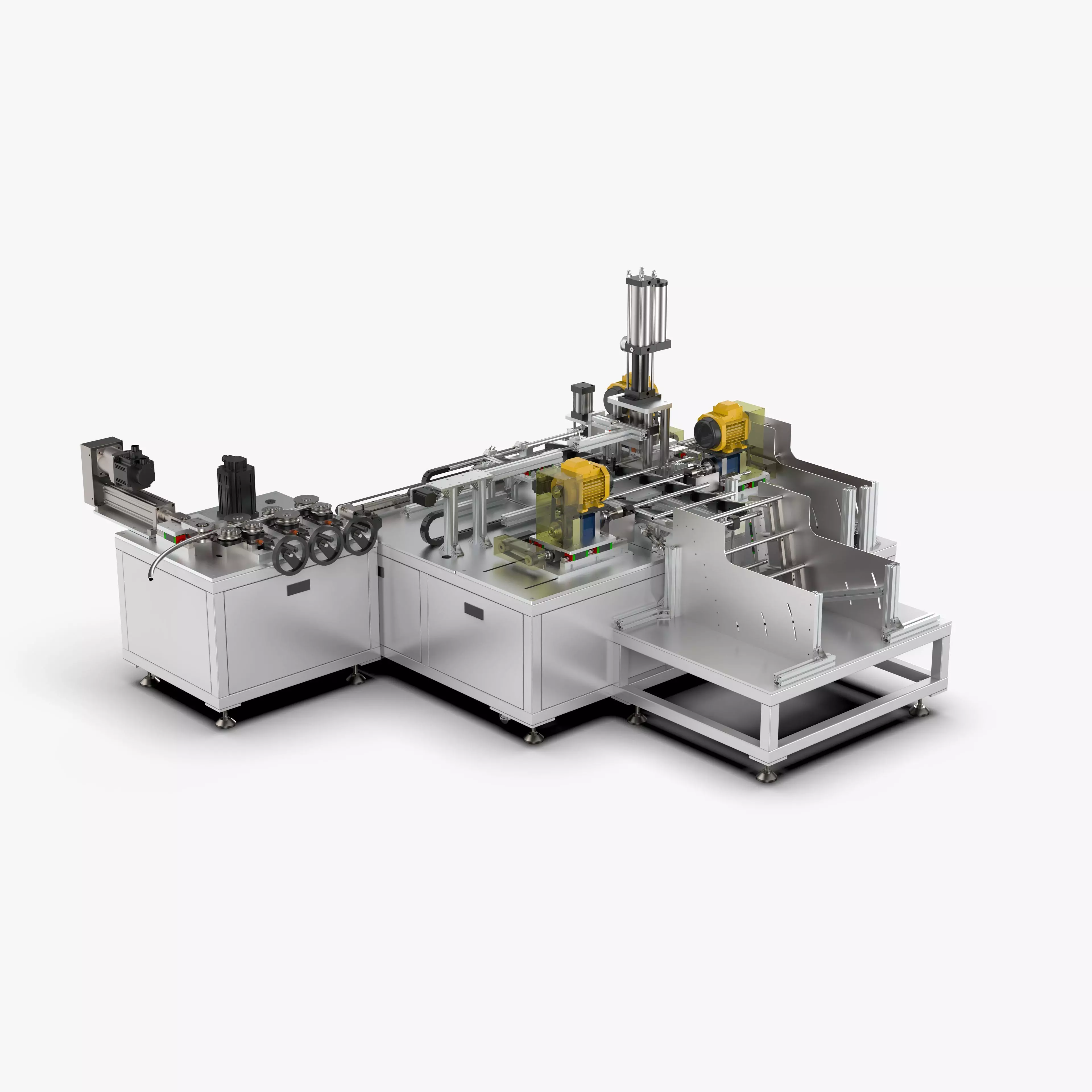 Automatic Tent Aluminum Seat Bending Machine 3D model_0