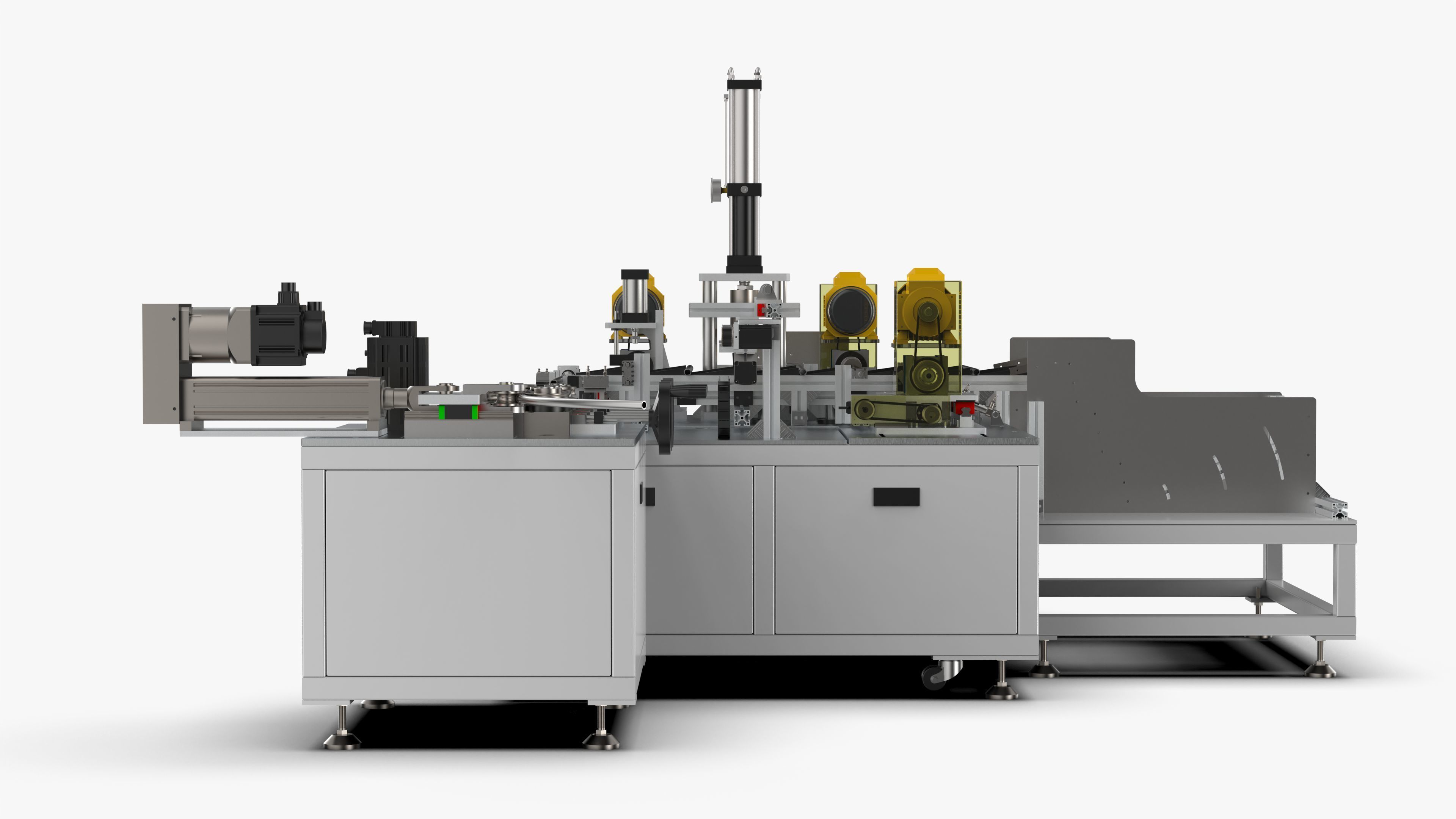 Automatic Tent Aluminum Seat Bending Machine 3D model_6