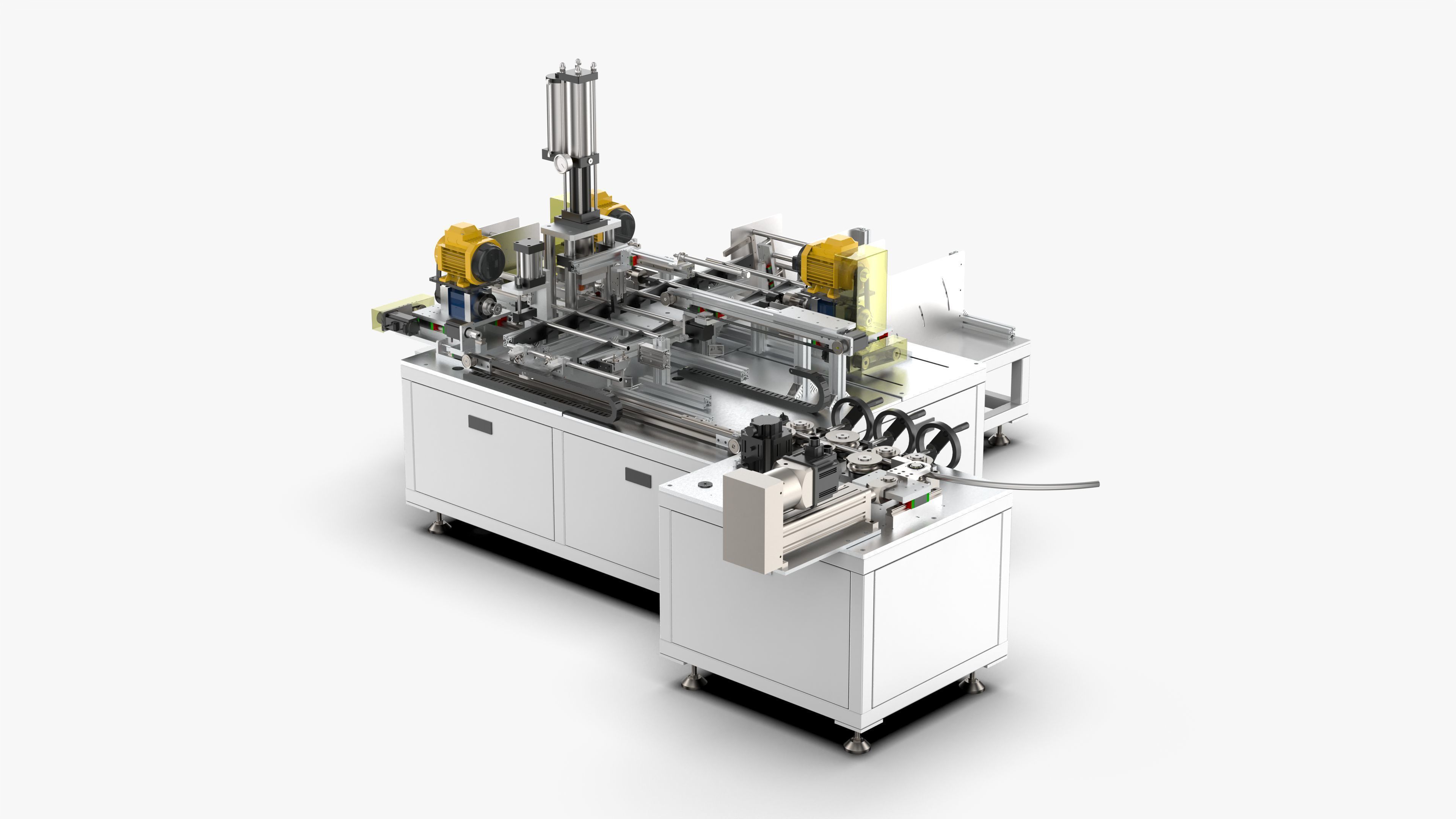 Automatic Tent Aluminum Seat Bending Machine 3D model_2