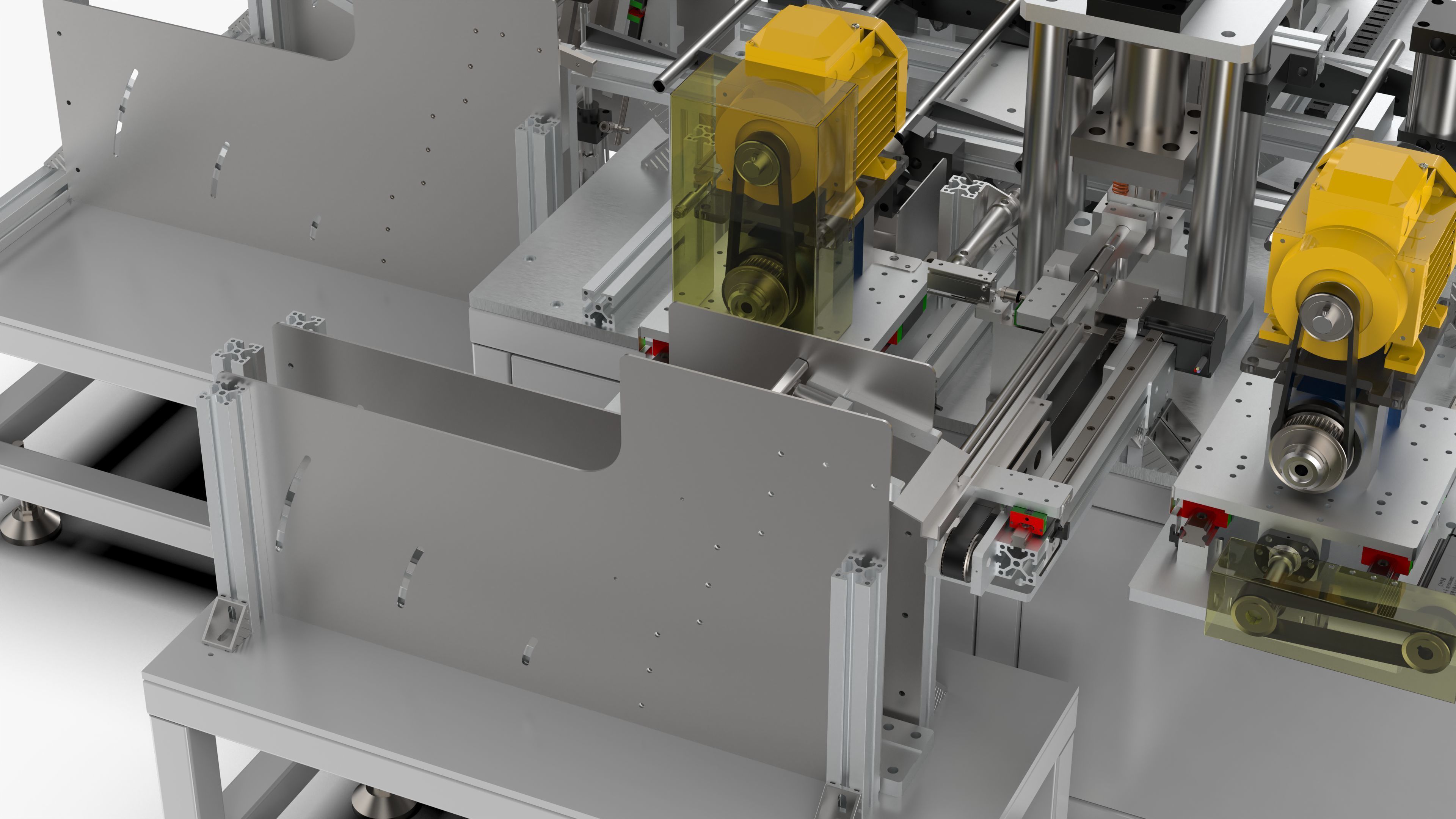 Automatic Tent Aluminum Seat Bending Machine 3D model_17