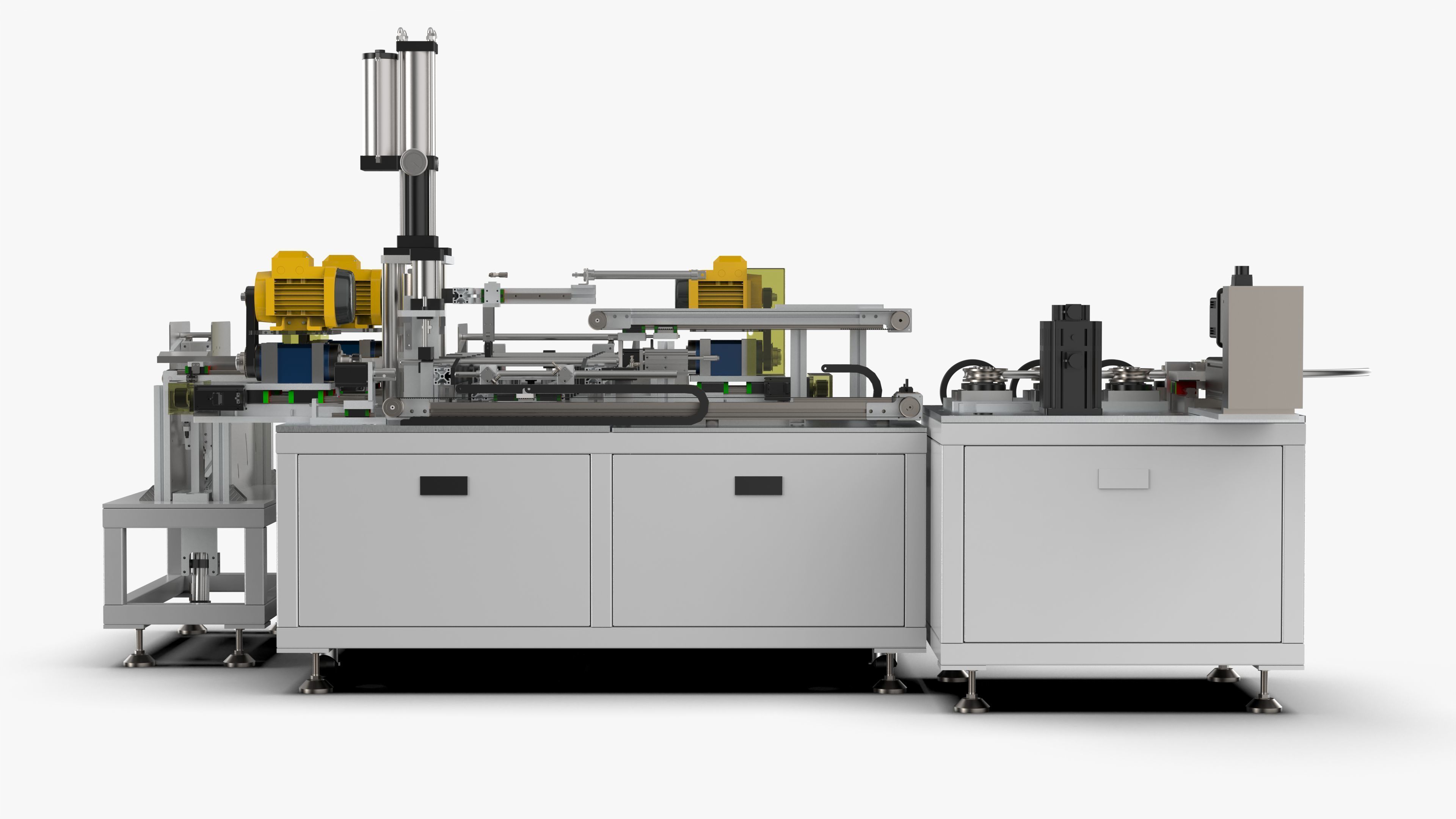 Automatic Tent Aluminum Seat Bending Machine 3D model_7