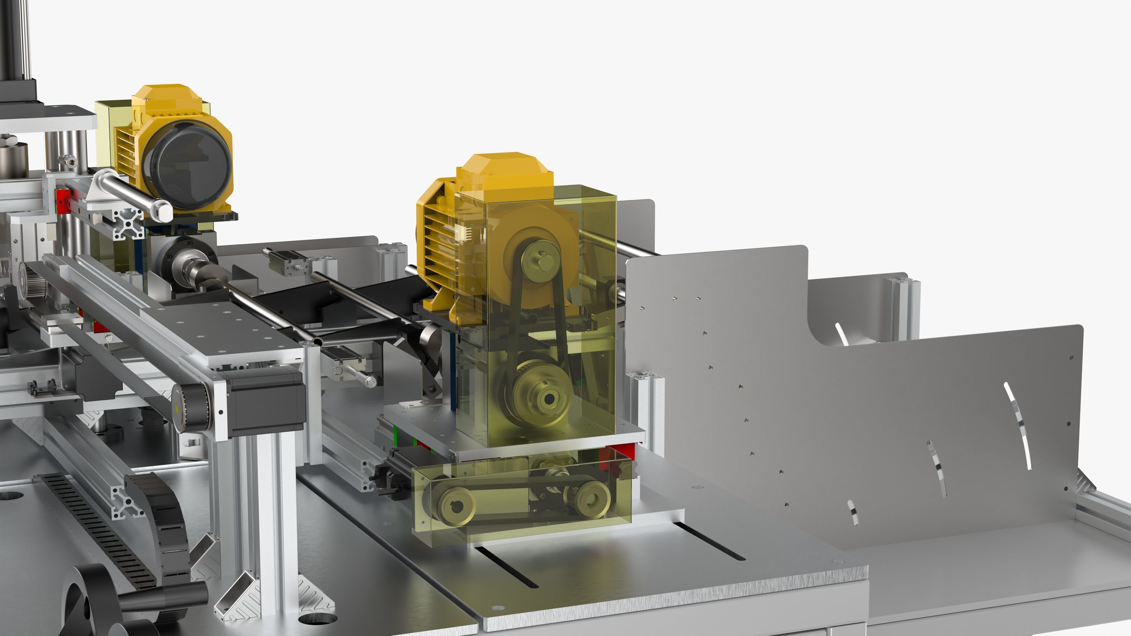 Automatic Tent Aluminum Seat Bending Machine 3D model_14