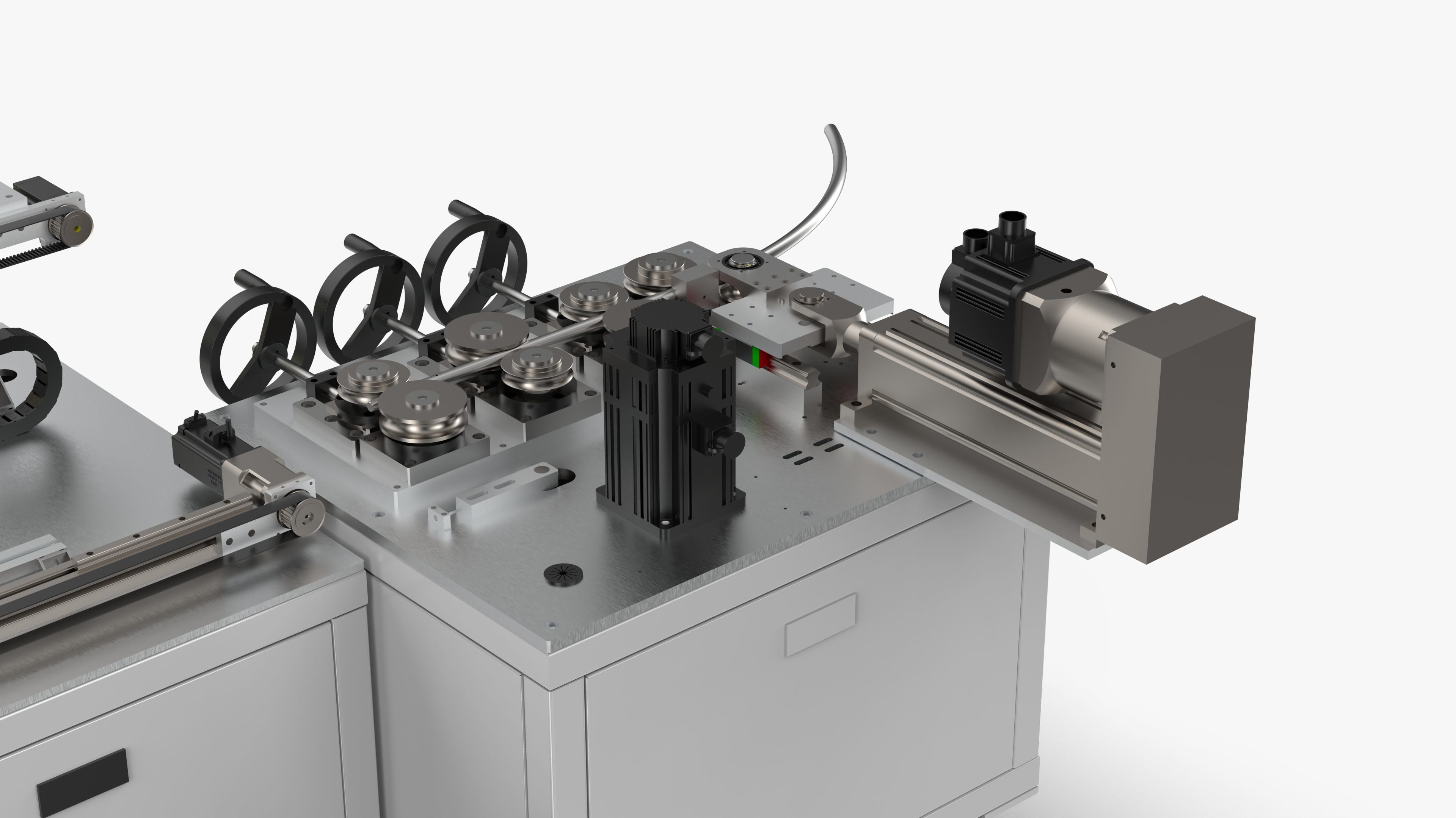 Automatic Tent Aluminum Seat Bending Machine 3D model_16