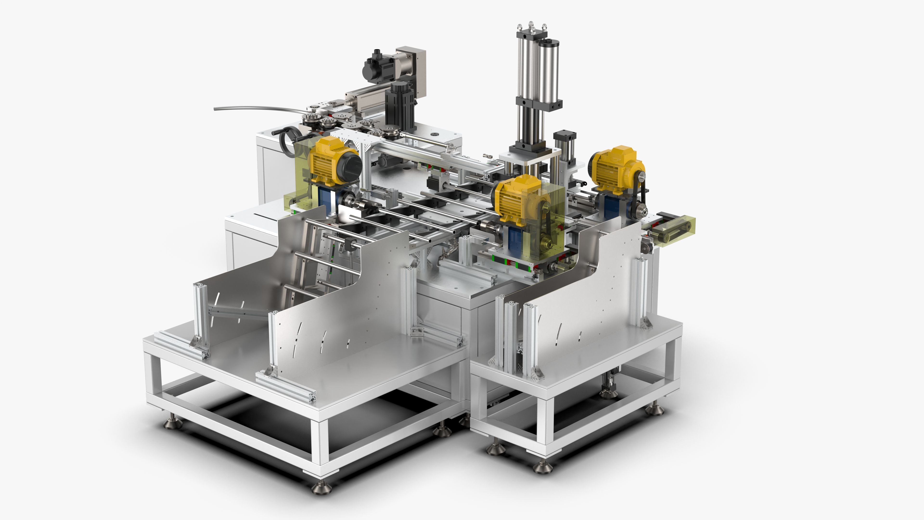 Automatic Tent Aluminum Seat Bending Machine 3D model_4