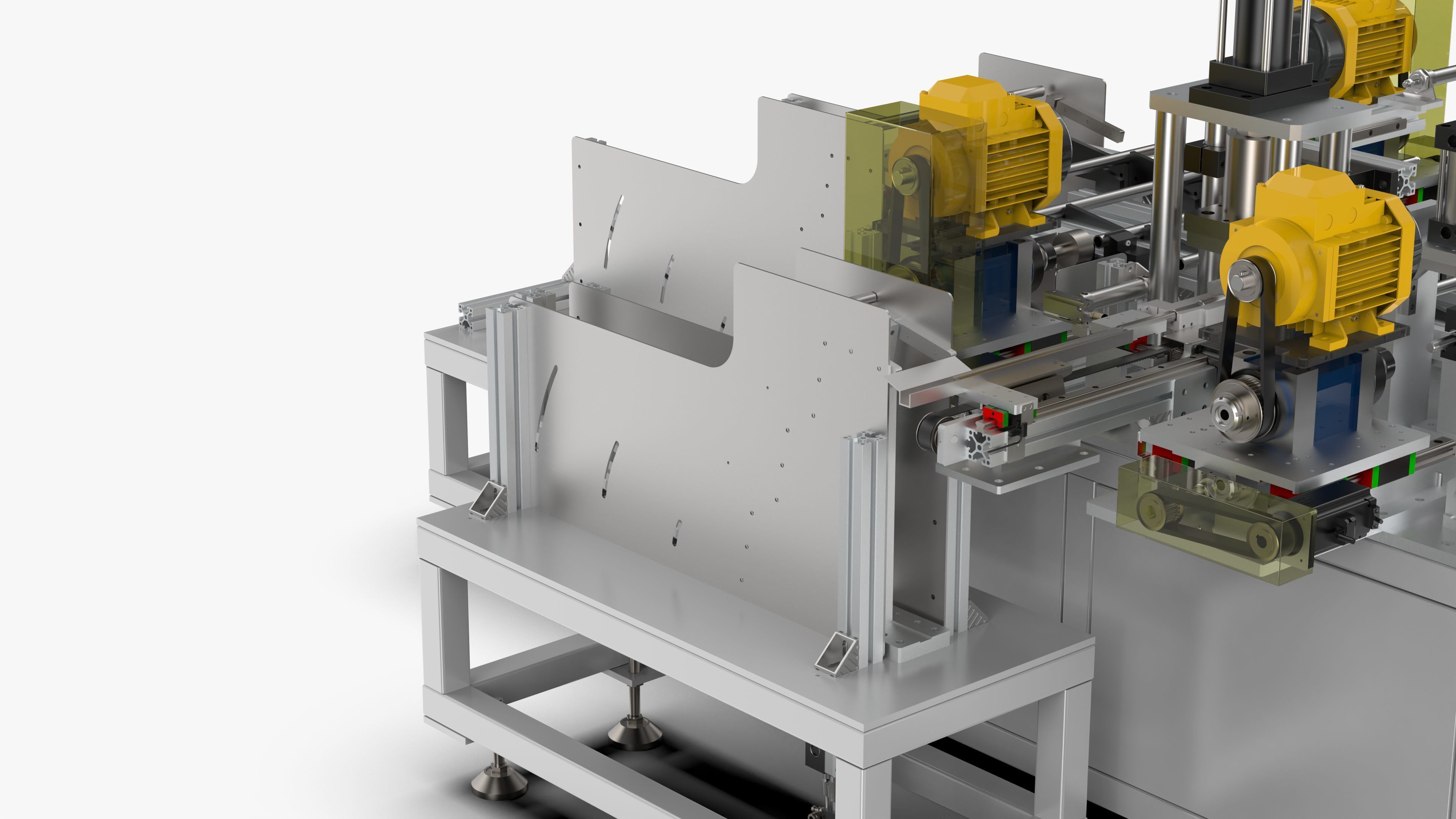 Automatic Tent Aluminum Seat Bending Machine 3D model_11