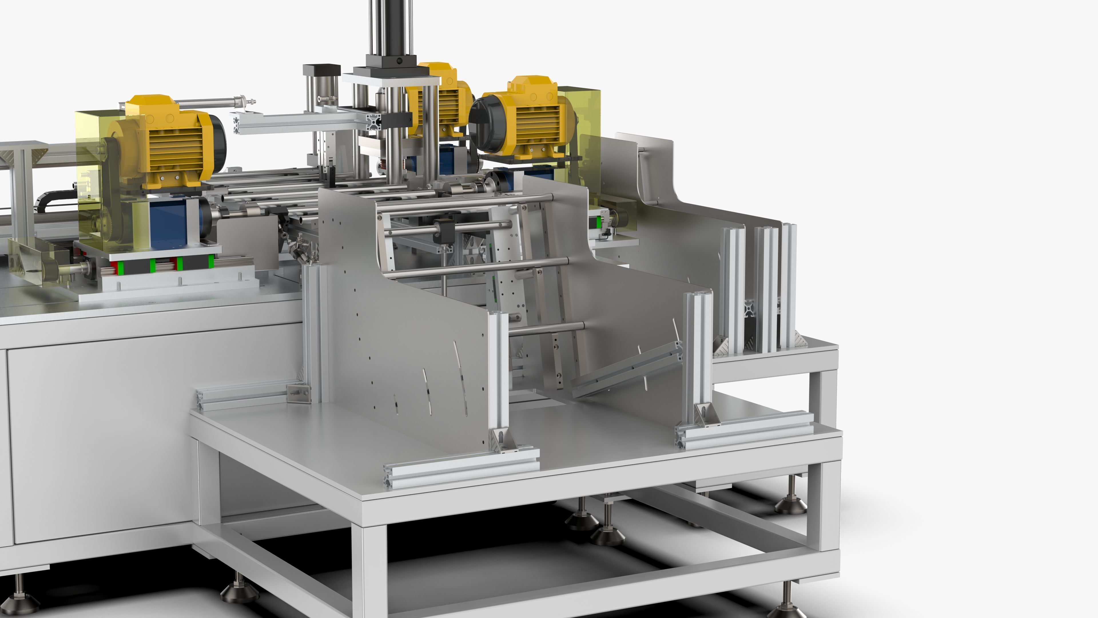 Automatic Tent Aluminum Seat Bending Machine 3D model_9