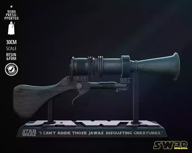 STAR WARS Jawa Blaster Sculpture Tested for 3D printing
