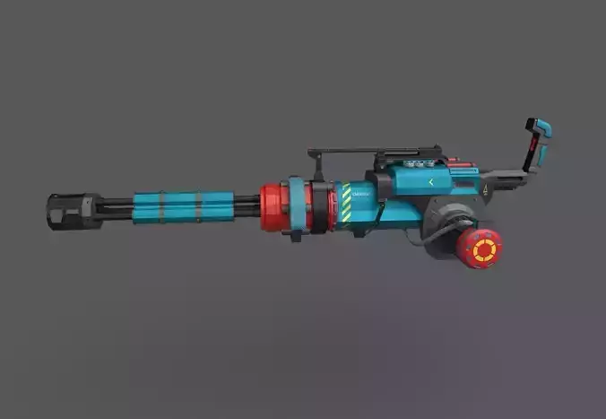 machine gun  with texture