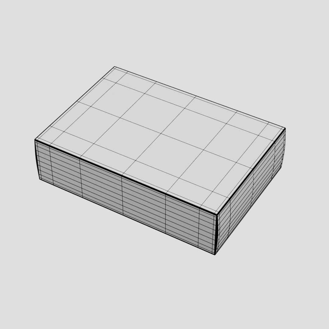 Muffin Mix  box Low-poly 3D model_6