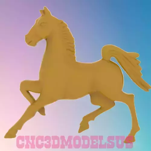 horse 6 3D MODEL STL FILE FOR CNC ROUTER LASER
