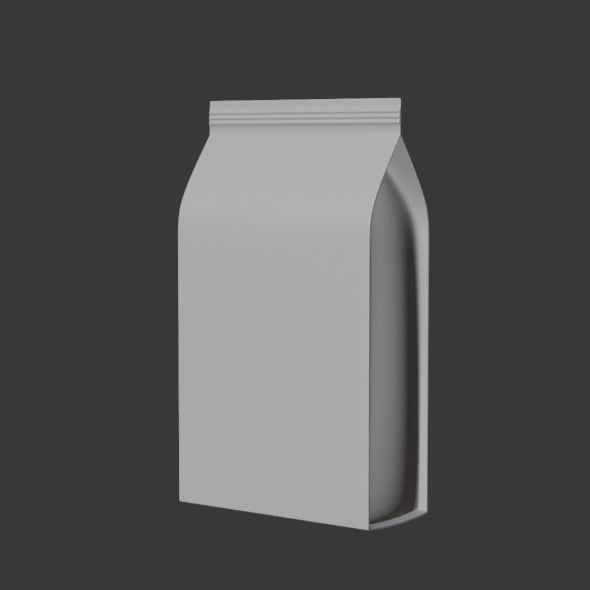 Coffee Bag 3d model Low-poly 3D model_5