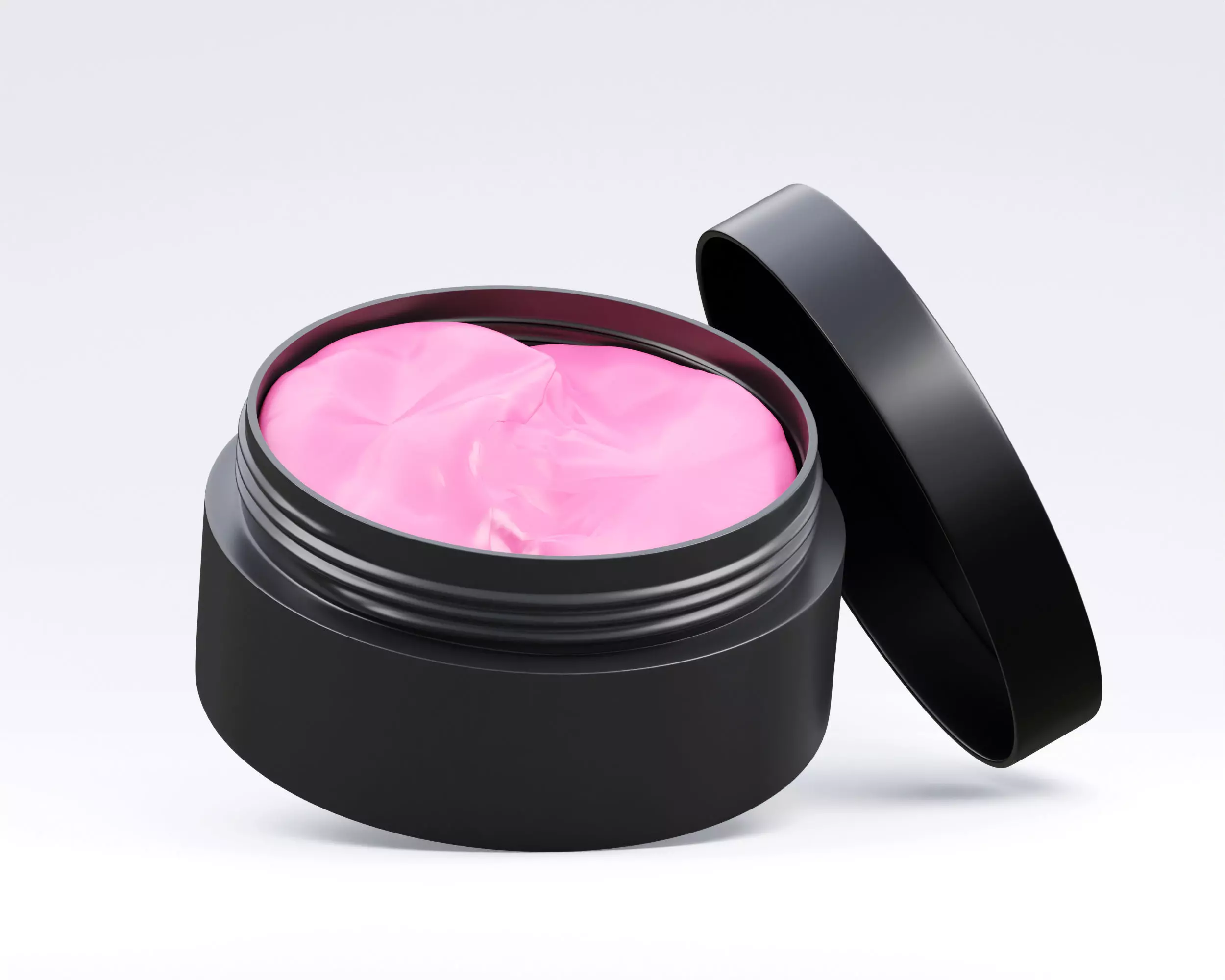 Cream jar 3d model Low-poly 3D model_0