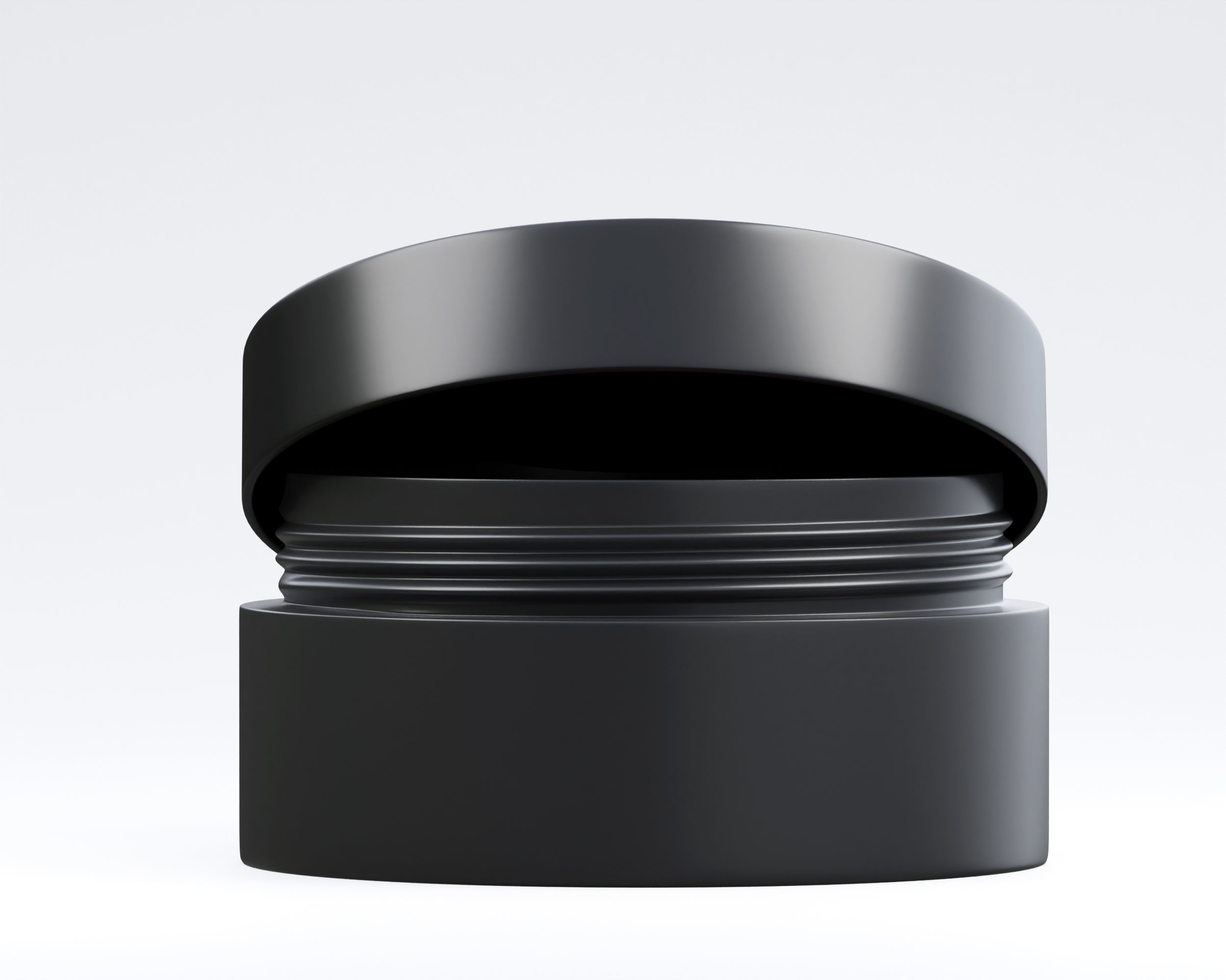 Cream jar 3d model Low-poly 3D model_6