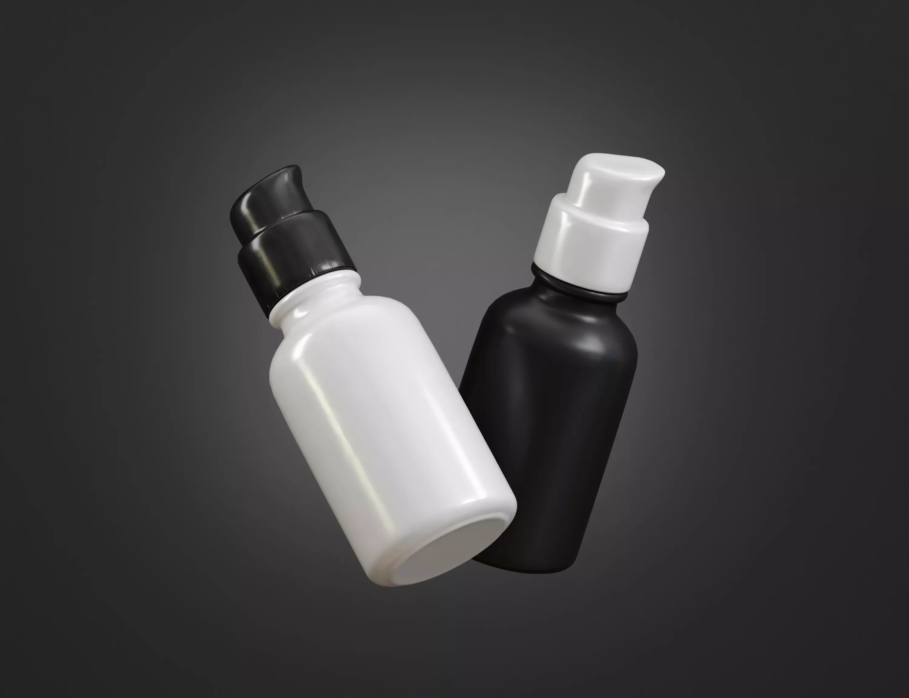 Cosmetic serum bottle 3d model Low-poly 3D model