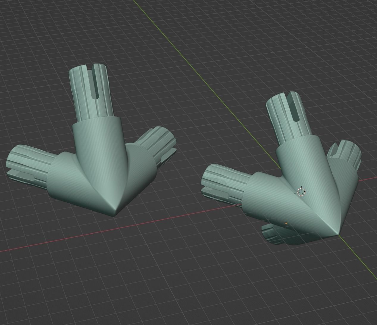 Giza Pyramid Corner Joints for PVC Pipes 3D print model_6