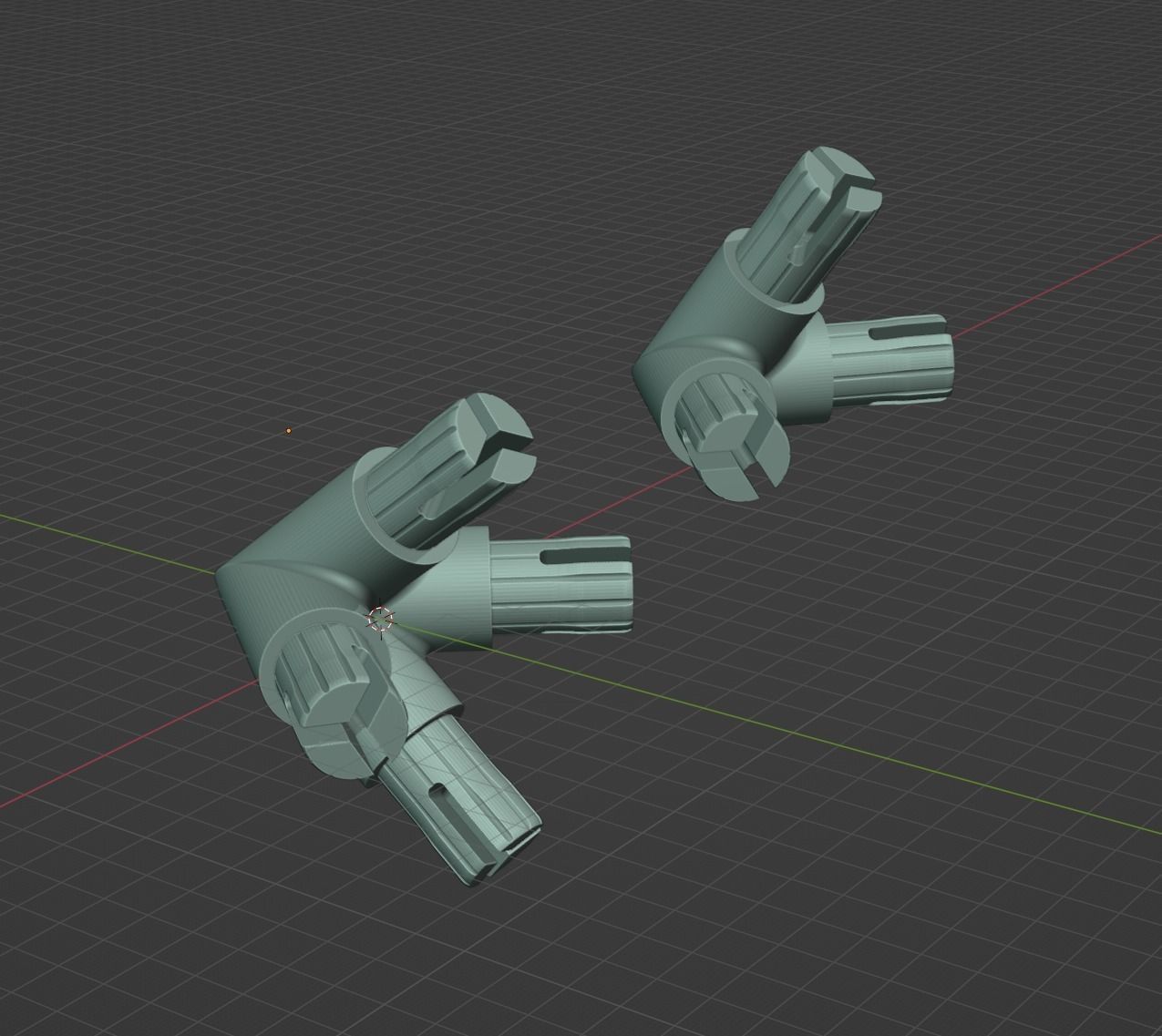 Giza Pyramid Corner Joints for PVC Pipes 3D print model_2