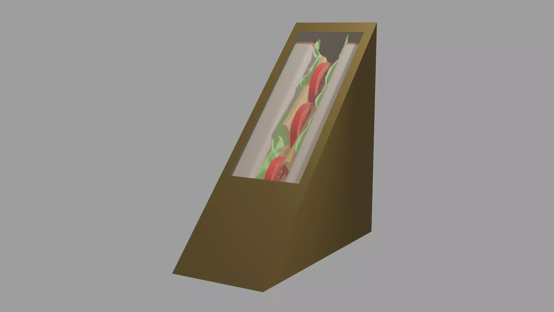 Packaged Sandwich Free 3D model