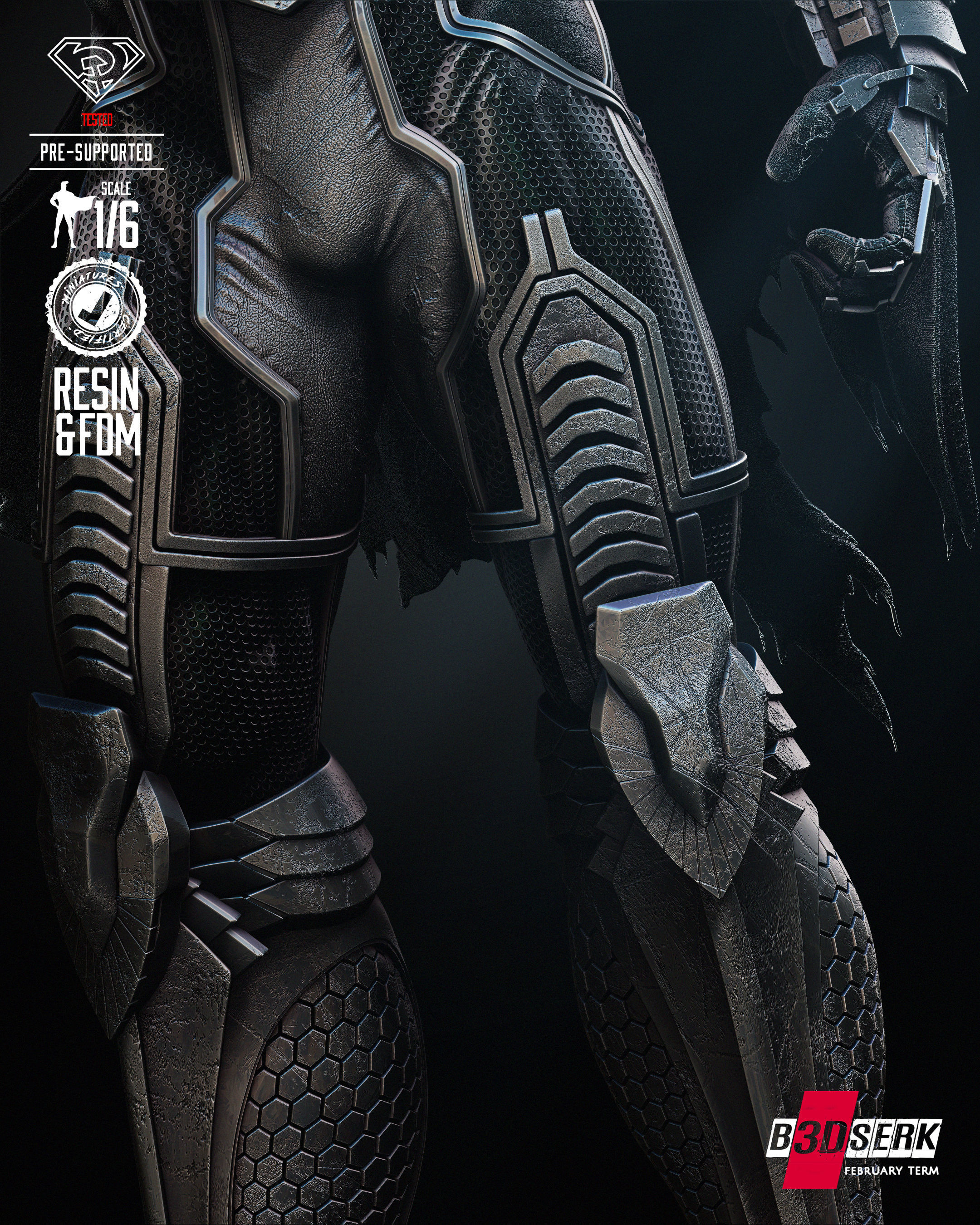 B3DSERK Zod Sculpture Tested for 3D printing 3D print model_31