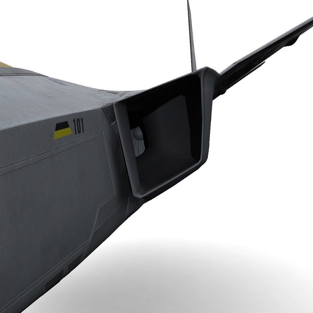 F 22 Raptor Low-poly 3D model_13