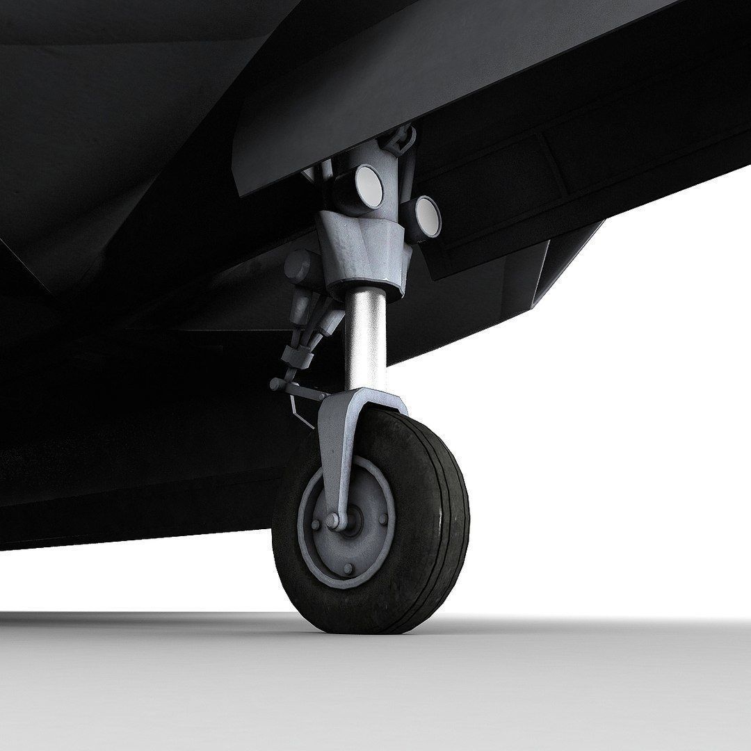 F 22 Raptor Low-poly 3D model_16