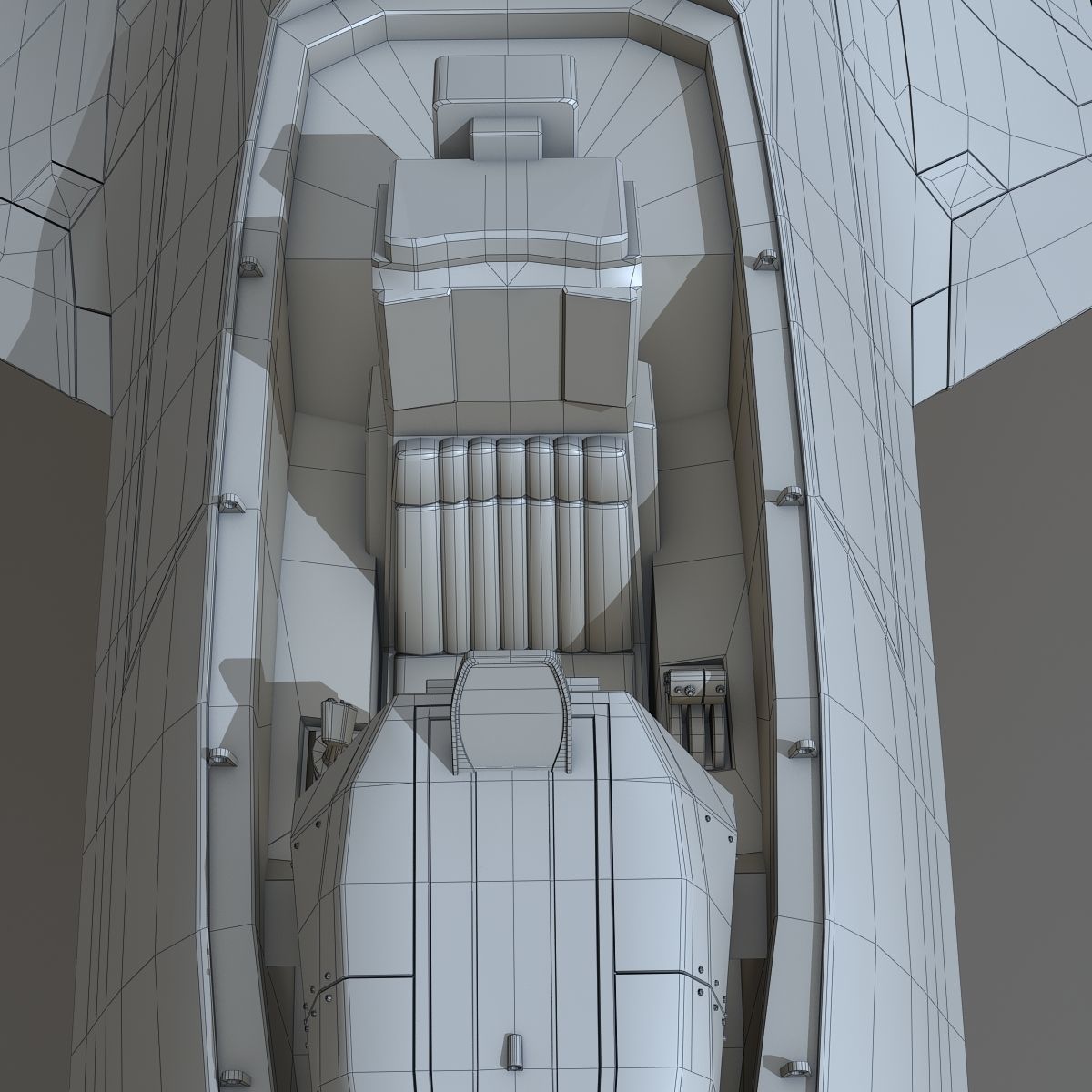 F 22 Raptor Low-poly 3D model_27