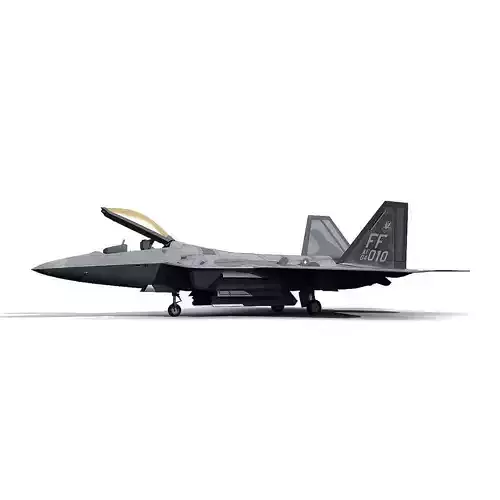 F 22 Raptor Low-poly 3D model