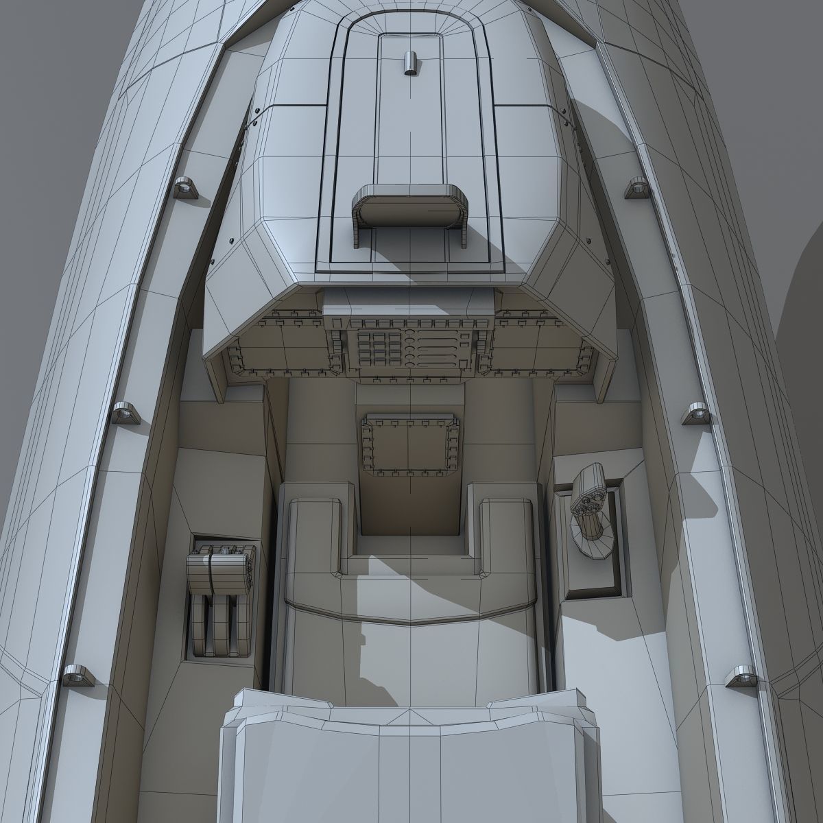 F 22 Raptor Low-poly 3D model_26