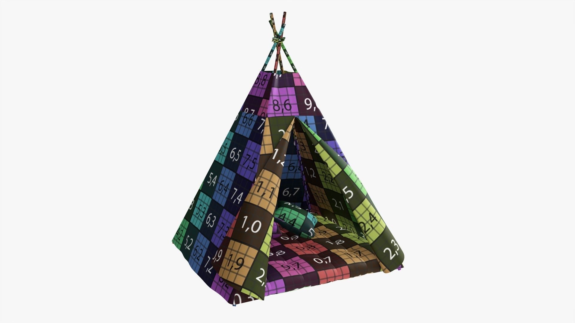 Child-girl room items 3D model_12