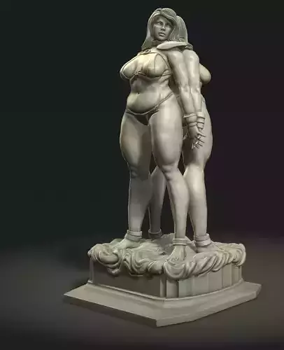 Gemini goddess 3D print model
