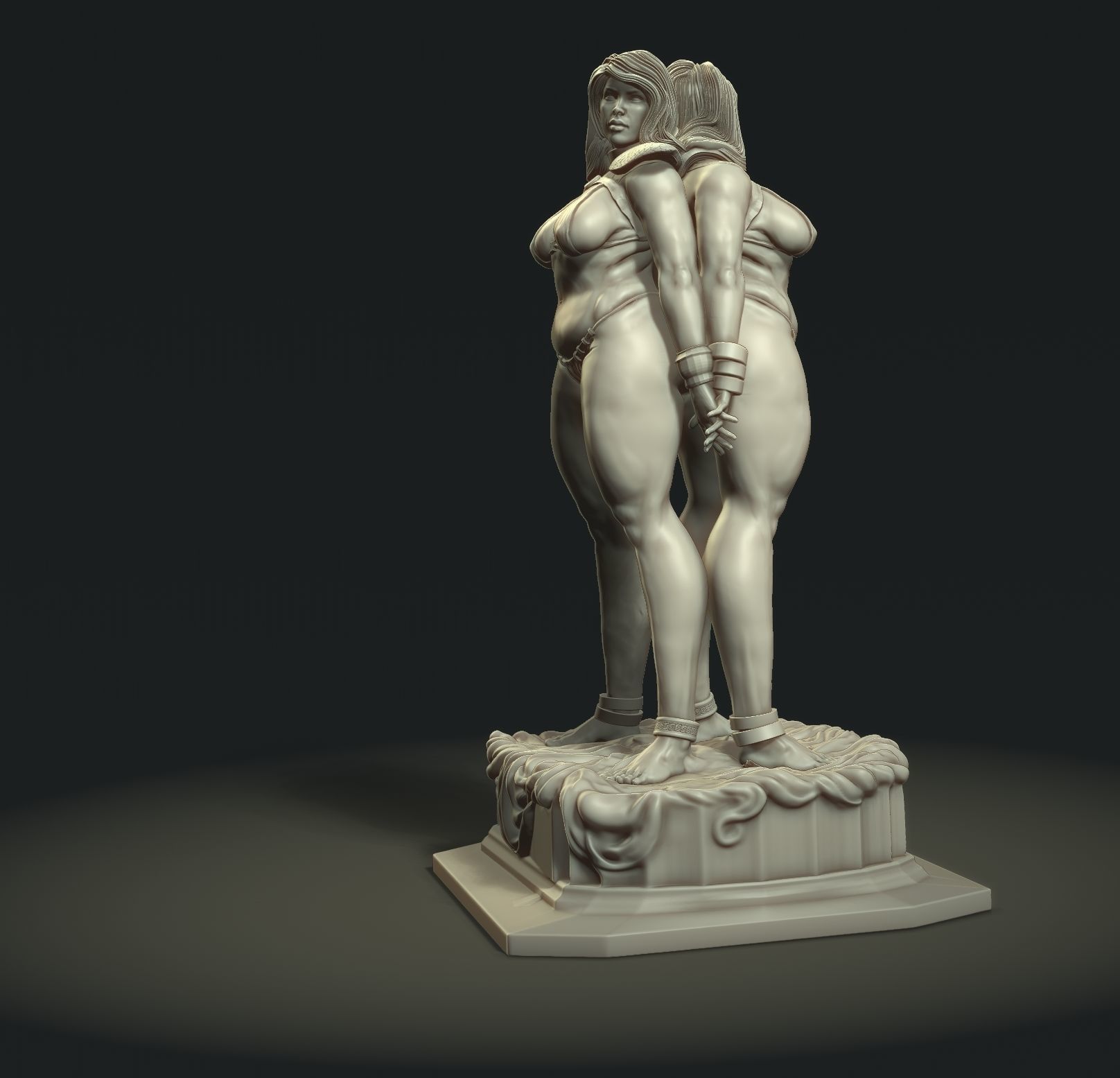 Gemini goddess 3D print model_2