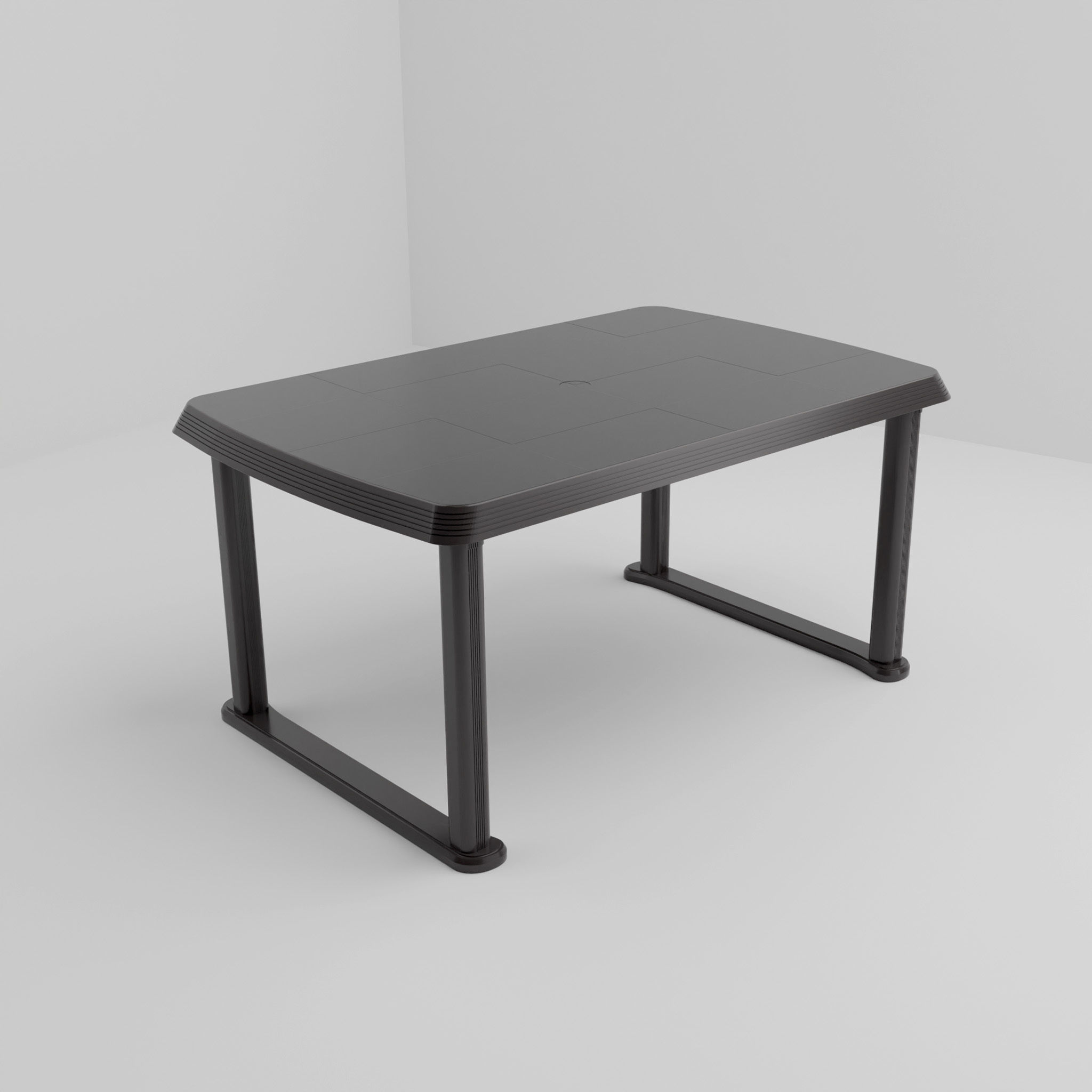 Plastic Dining Table for interior design 3D model_1
