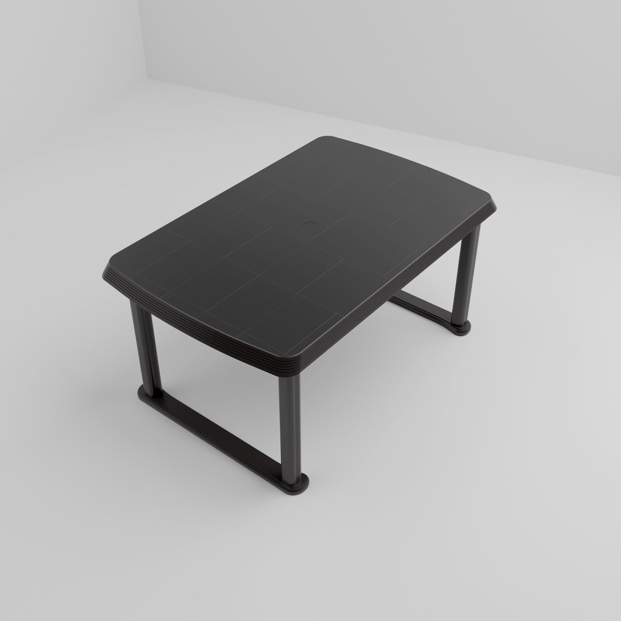 Plastic Dining Table for interior design 3D model_3