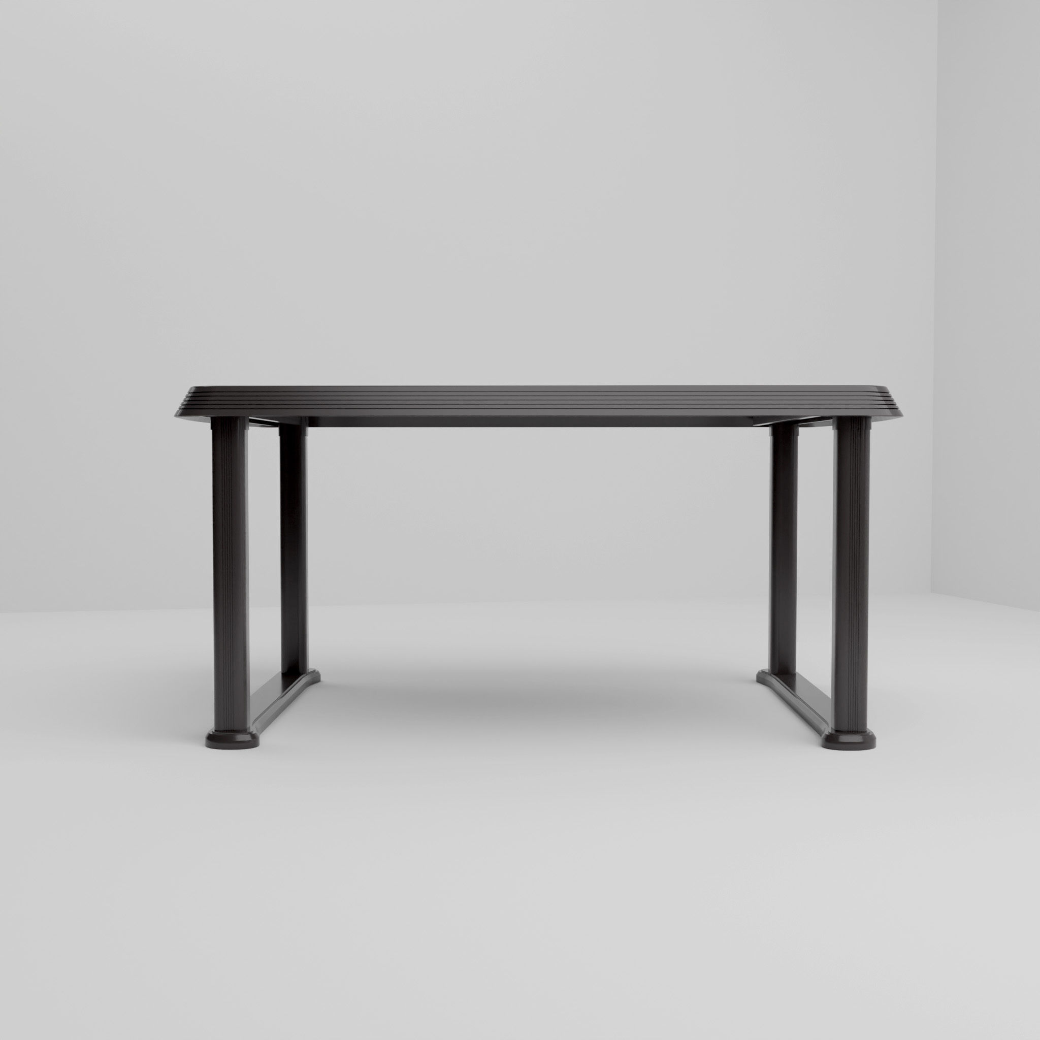 Plastic Dining Table for interior design 3D model_2