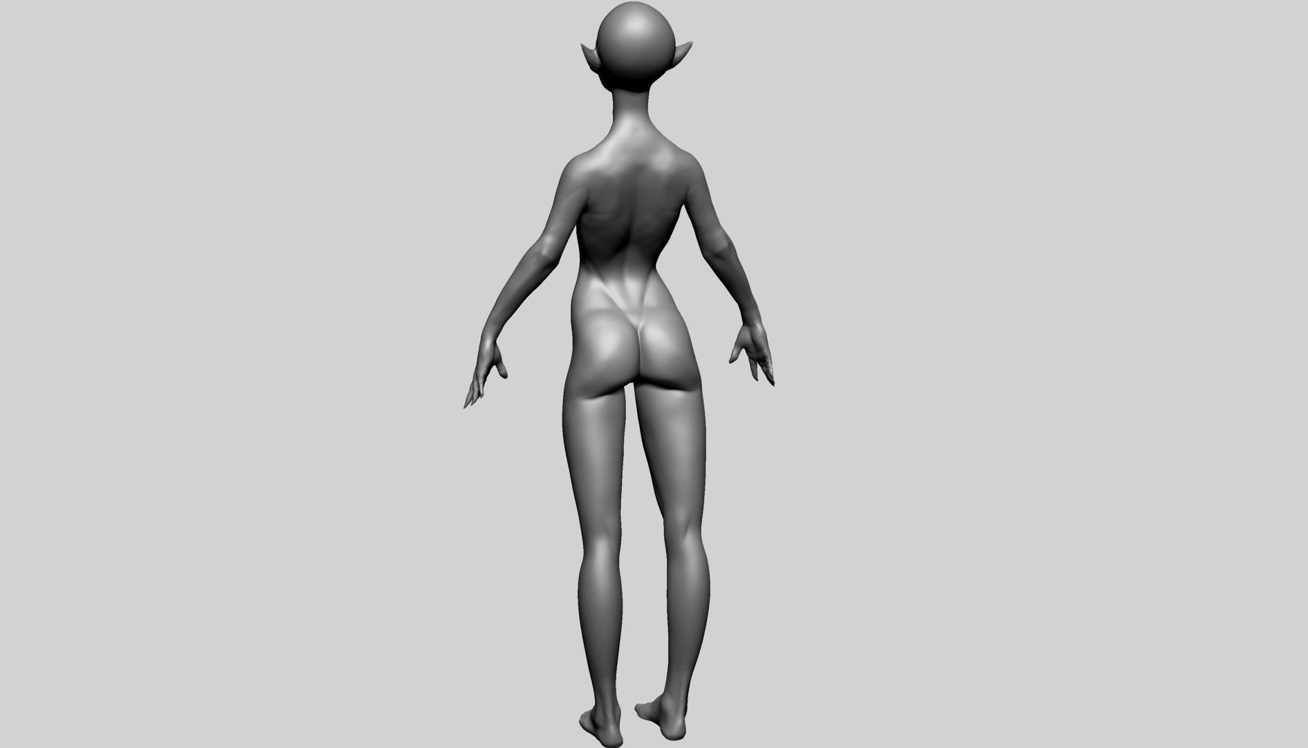 Stylized Female Anatomy C 3D model_6