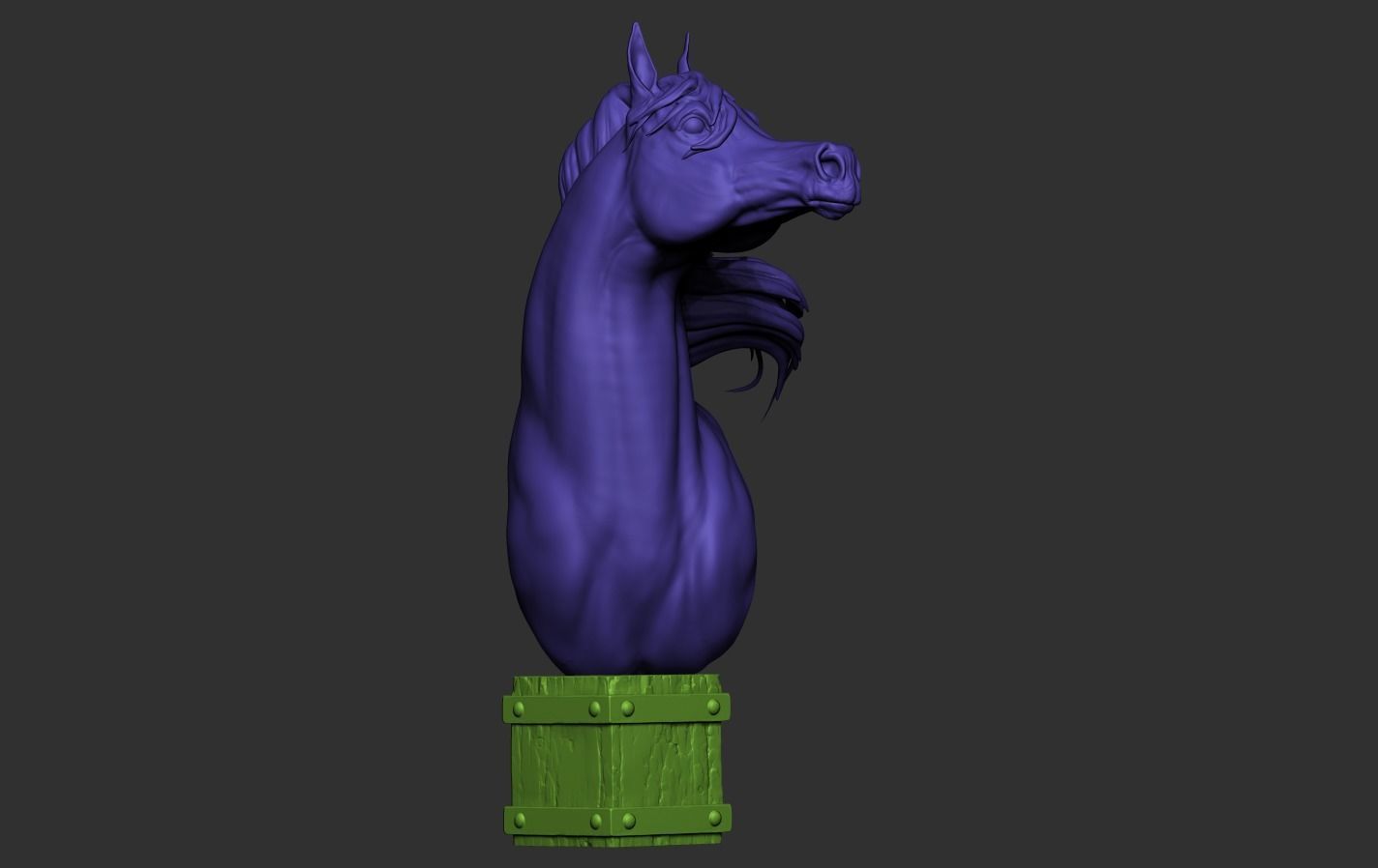 Arabian Horse Head 3D print model_17