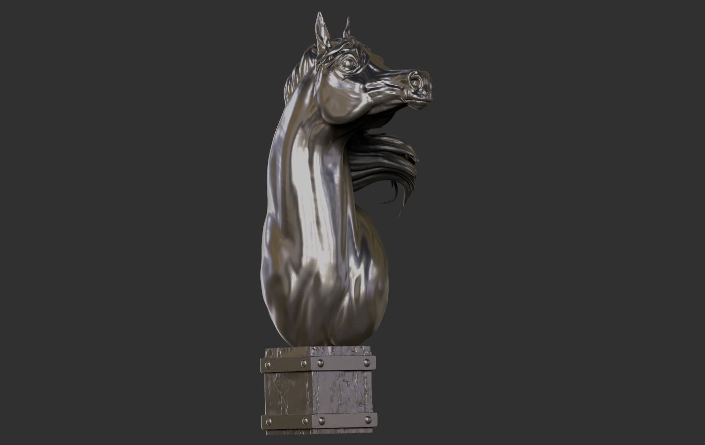 Arabian Horse Head 3D print model_15