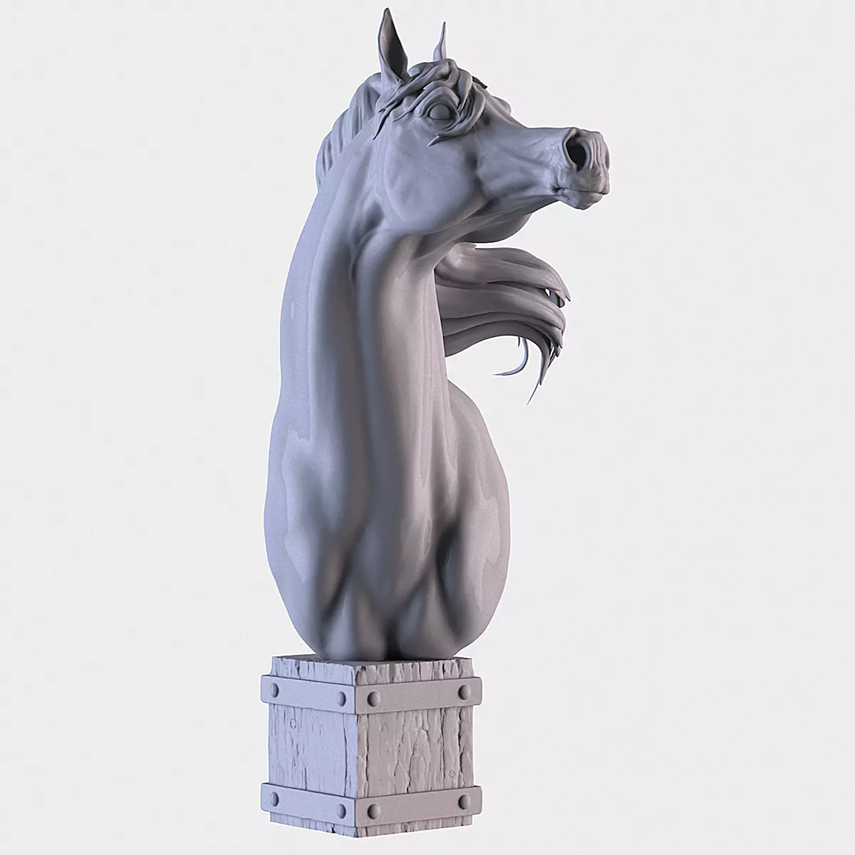 Arabian Horse Head 3D print model_0