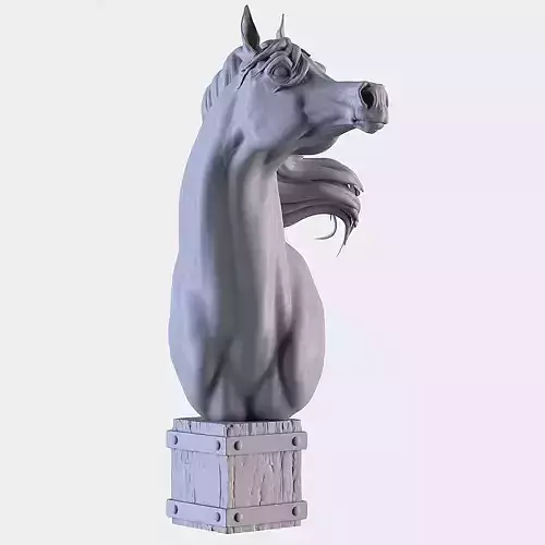 Arabian Horse Head 3D print model