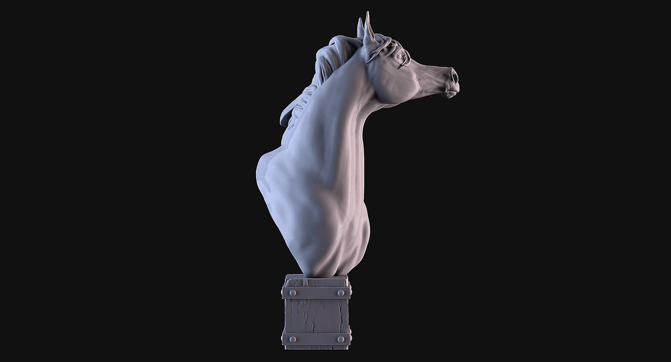 Arabian Horse Head 3D print model_3
