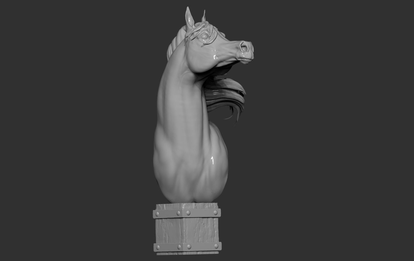 Arabian Horse Head 3D print model_16