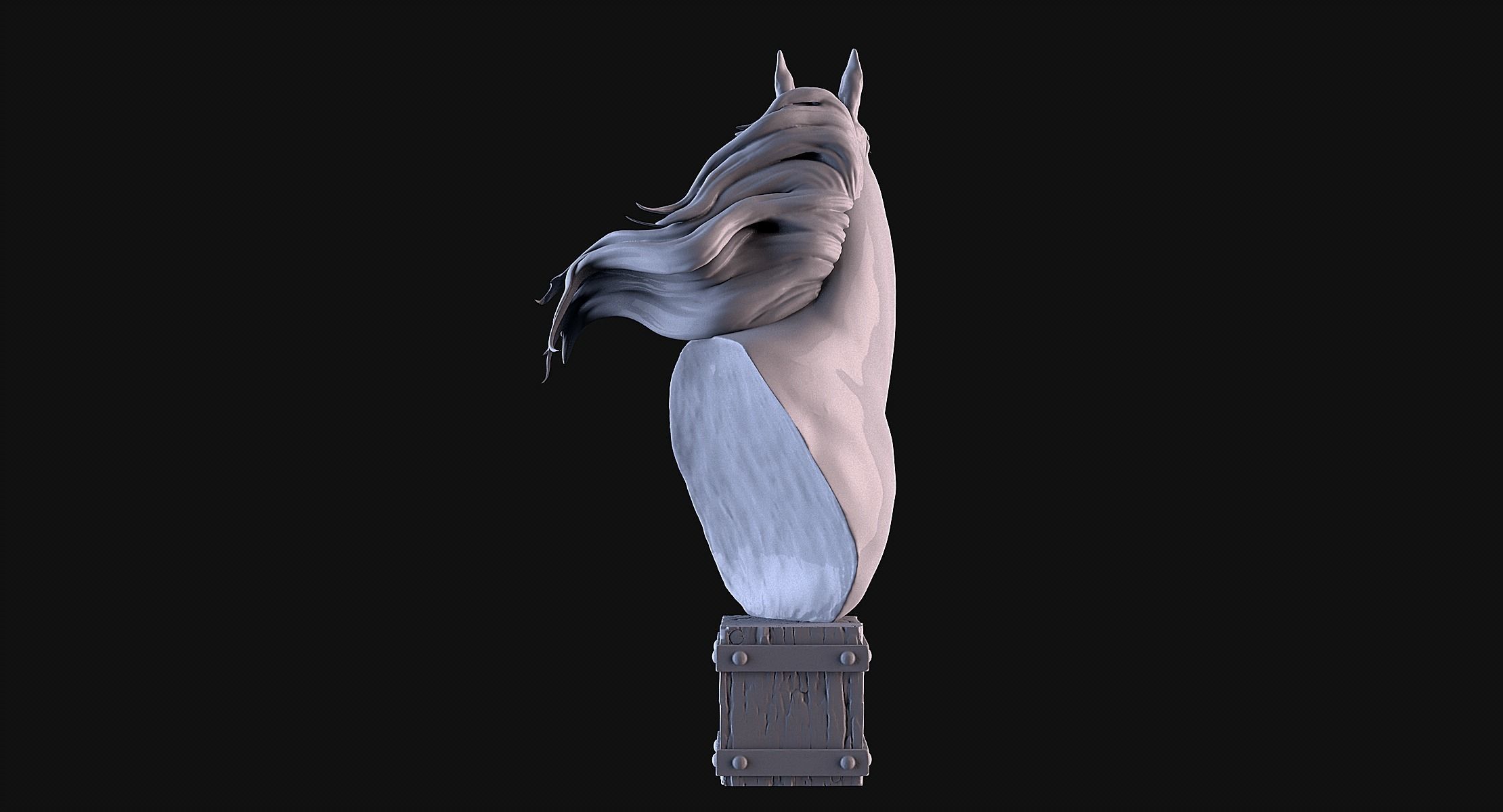 Arabian Horse Head 3D print model_5