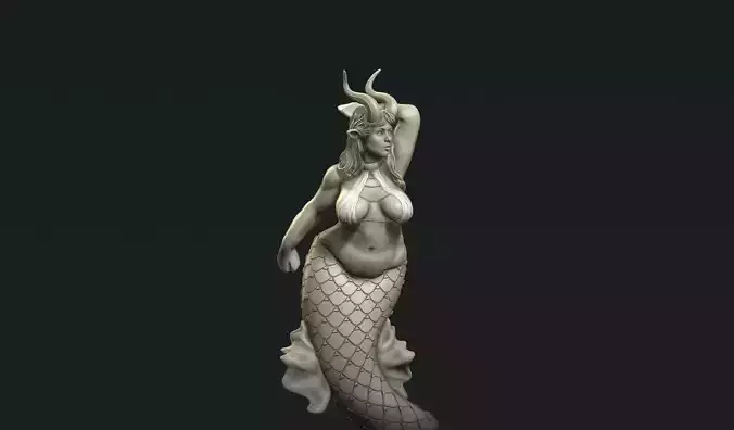 Goddess of the Capricorn sign 3D print model